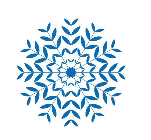 ai漂亮雪花logo的设计方法插图13